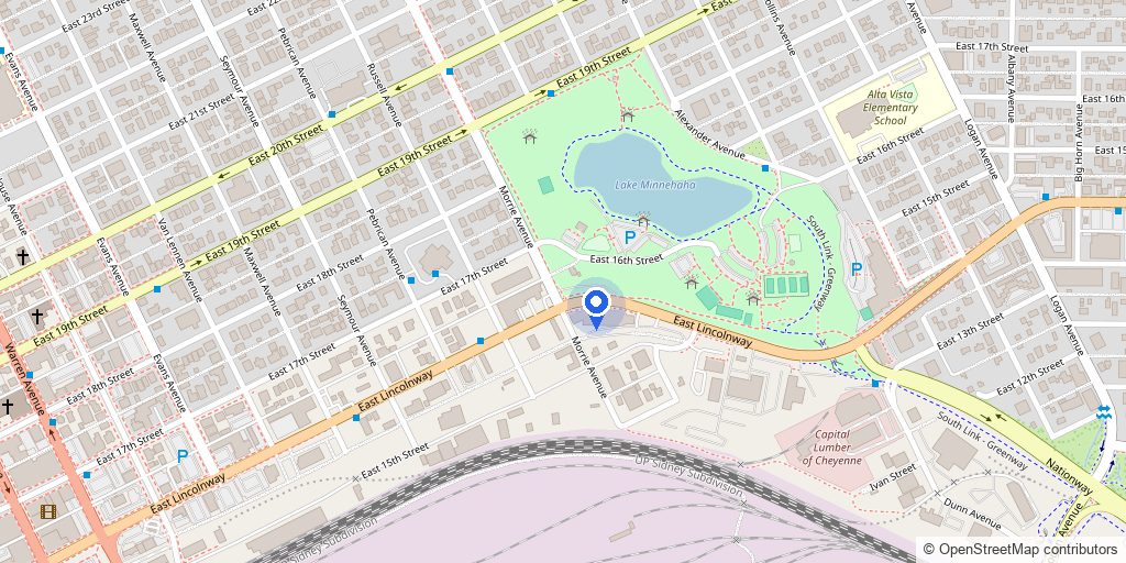 Map of 8238, 1021 E Lincolnway, Cheyenne, WY